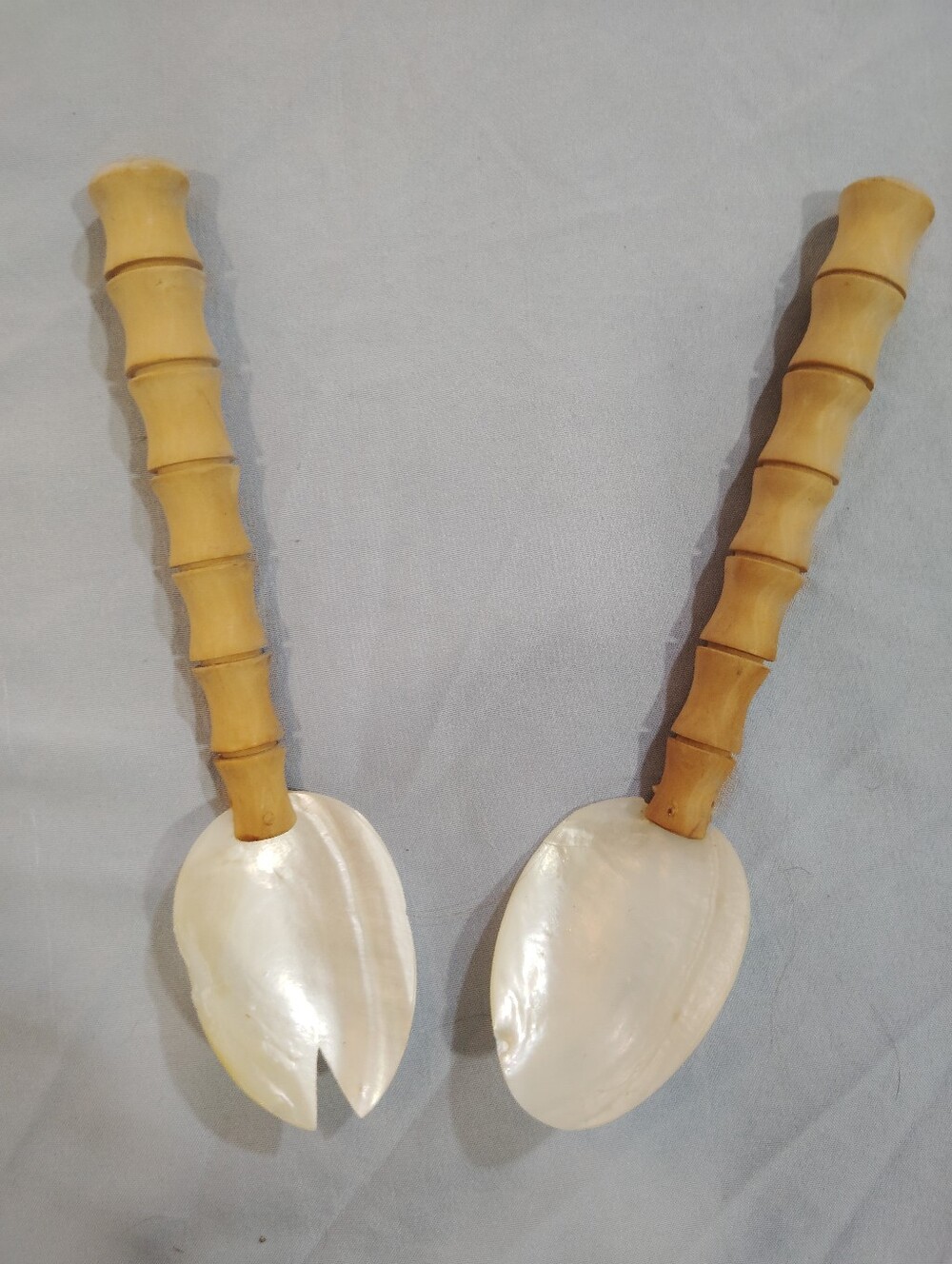 Mother Of Pearl And Bamboo Caviar/Seafod Spoons